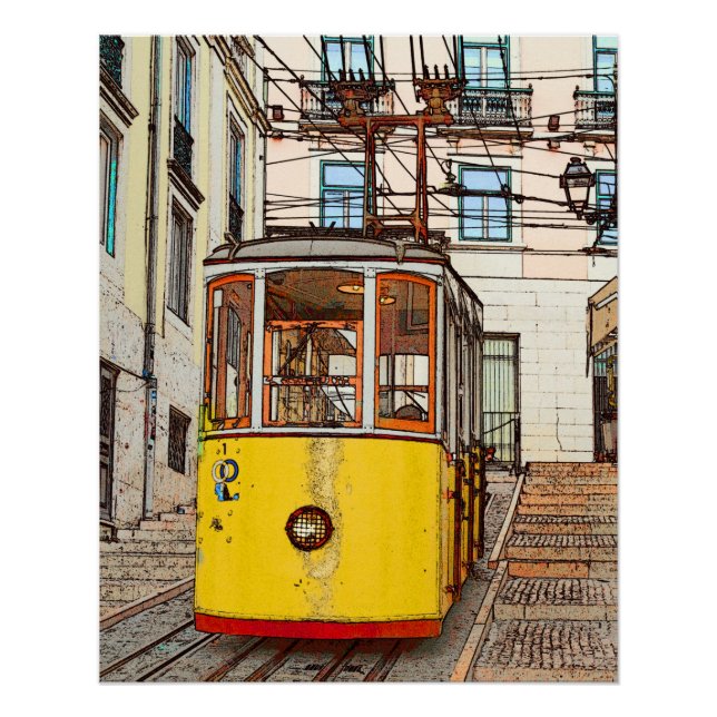 Póster A Bica de Duarte Belo - Lisboa (Frente)