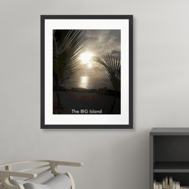 Póster A BIG Island-Sunset (Criador carregado)