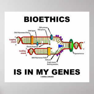 Póster A bioética está em meus genes (a réplica do ADN