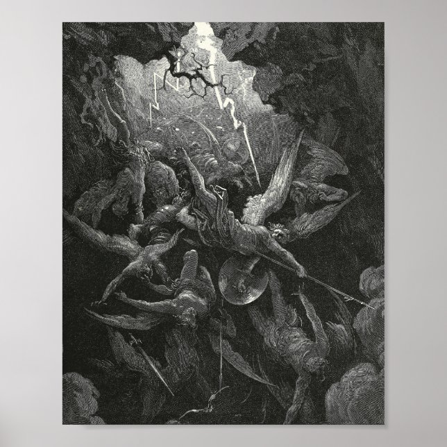 Poster A Boca Do Inferno Por Gustave Dore (Frente)