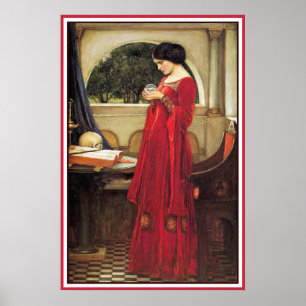 Póster A bola de cristal pelo Waterhouse de John
