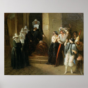Póster A bola mascarada, c.1870