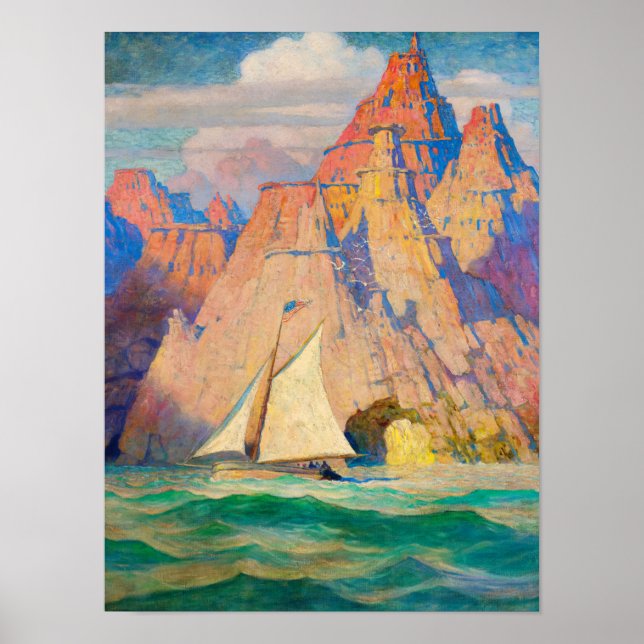 Poster A Bonaventura, 1918, por Newell Convers Wyeth (Frente)