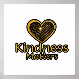 Poster A bondade importa com Dourado coração