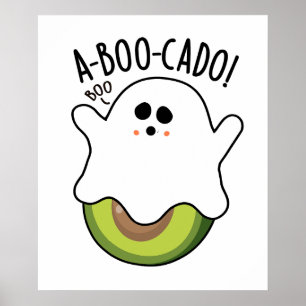 Poster A-boo-scado Funny Avocado Pun