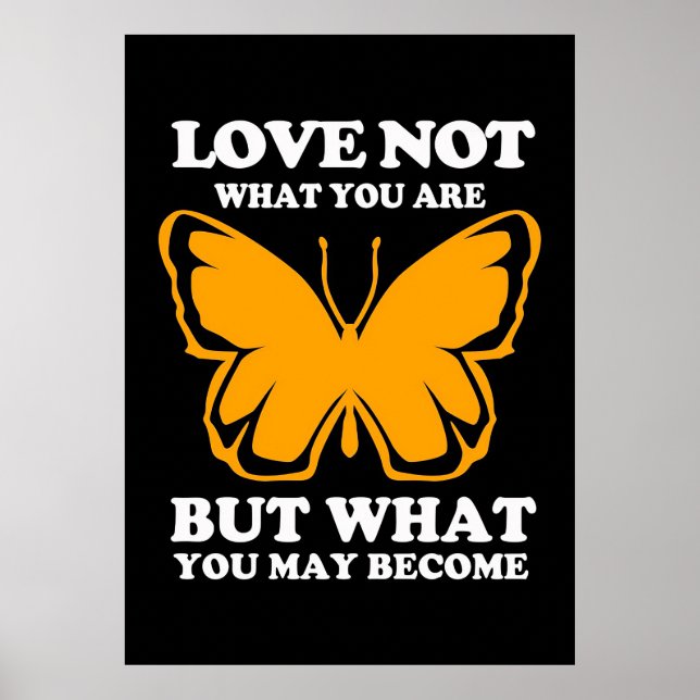Poster A Borboleta Ama O Que Você Se Tornou (Frente)
