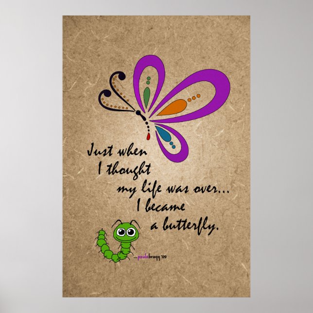 Póster A Borboleta: Novos Começos (Frente)