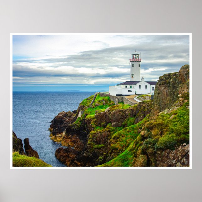 Poster A "Borda do Mundo" no Farol de Fanad Head (Frente)