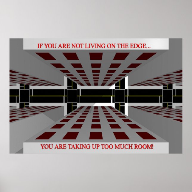 Póster A borda (impressão) (Frente)