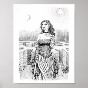 Póster A bruxa do amante no jardim