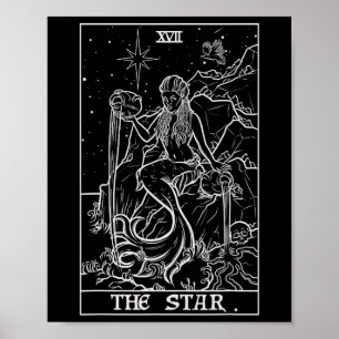 Poster A Bruxa Gótica das Estrelas do Dia das Bruxas