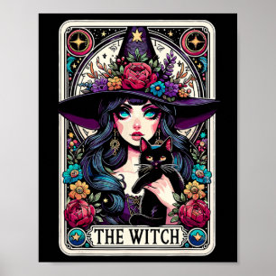 Poster A Bruxa Tarot Card Halloween Gothic Witchy Vibes