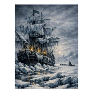 Póster A Busca Ártica de Frankenstein por BurnsInHell