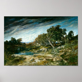 Poster A busto do vento (Courbet 1865)