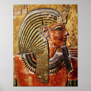 Póster A cabeça de Seti I do túmulo de Seti