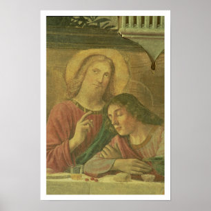 Poster A cabeça do cristo, da última ceia, 1480 (fresco