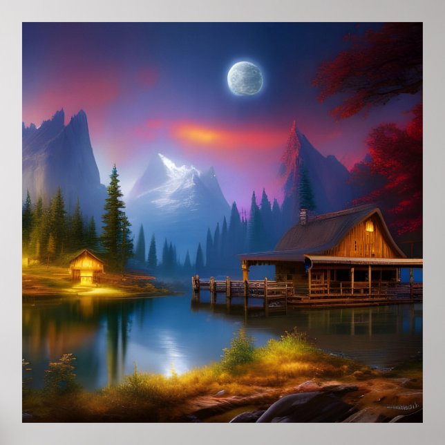 Poster A Cabina na Vaca debaixo da Lua (Frente)