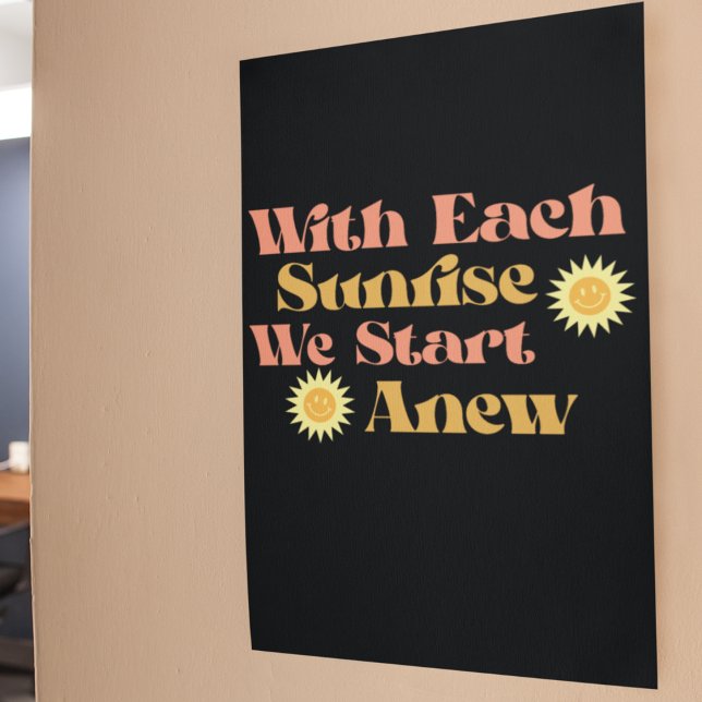 Póster A Cada Alvorada, Começamos Uma Nova Cotação (Criador carregado)