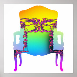 Poster A Cadeira-Armada da Vintage