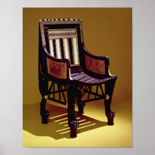 Póster A cadeira da criança, do túmulo de Tutankhamun