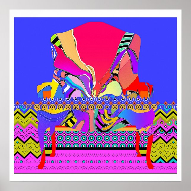 Poster A Cadeira Vermelha do Padrão (Frente)