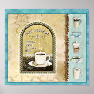 Póster A cafetaria abre 24 horas, Audrey Jeanne Roberts