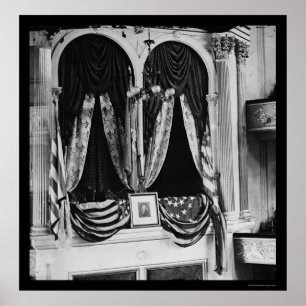 Póster A caixa de Lincoln no teatro 1865 de Ford