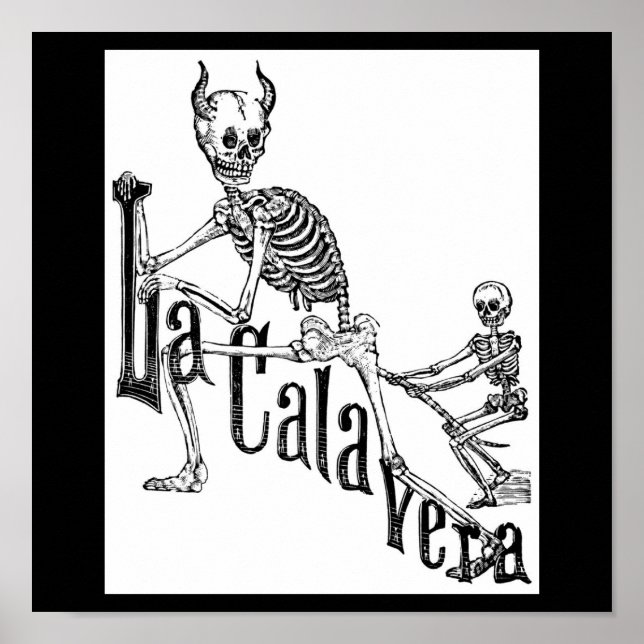 Póster A Calavera Inferna. O Dia dos Mortos. (Frente)