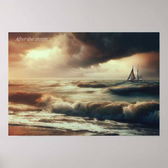 Poster A calma depois da tempestade (Frente)
