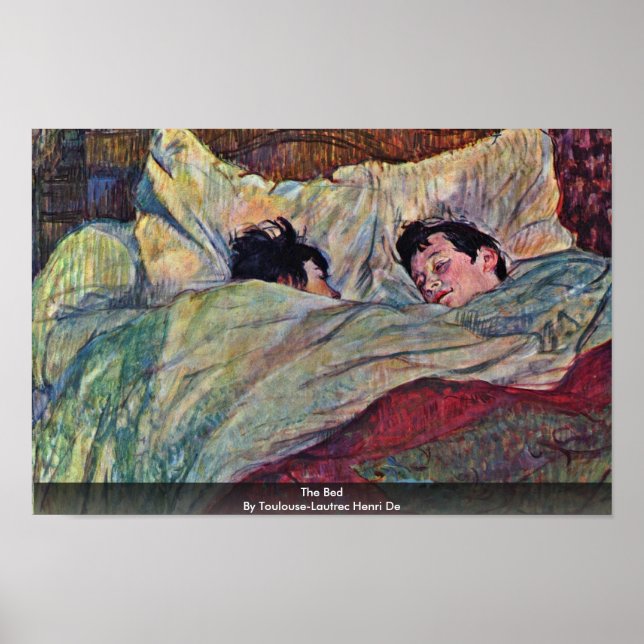Póster A Cama, Por Toulouse-Lautrec Henri (Frente)