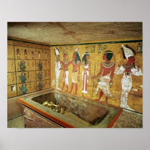 Póster A câmara de enterro no túmulo de Tutankhamun