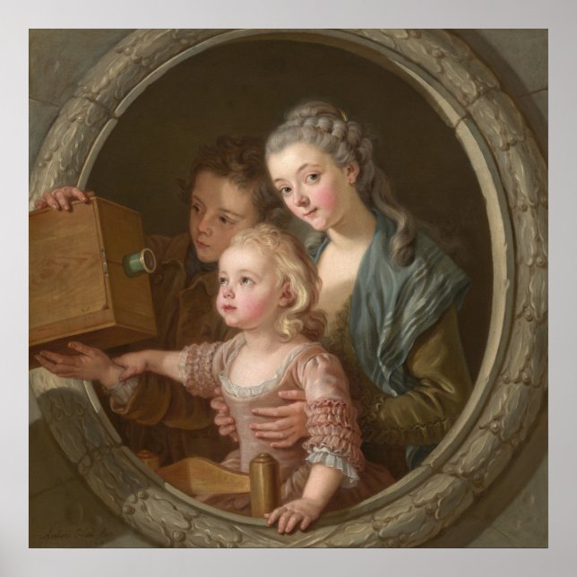 Poster A Câmera Obscura - Charles Van Loo Fine Art (Frente)