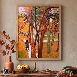 Poster A Caminhada: Folgas Caindo por Vincent van Gogh