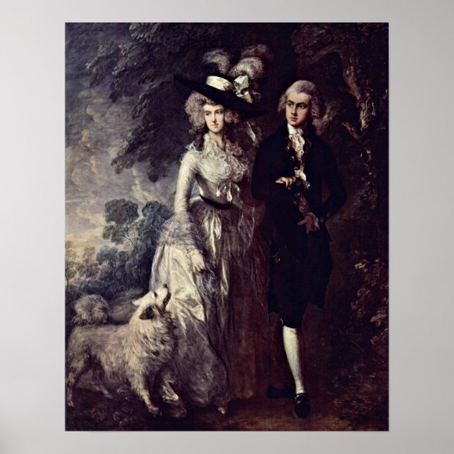 Poster A caminhada matinal de Thomas Gainsborough (Frente)