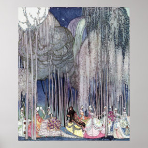 Póster A caminho da dança por Kay Nielsen