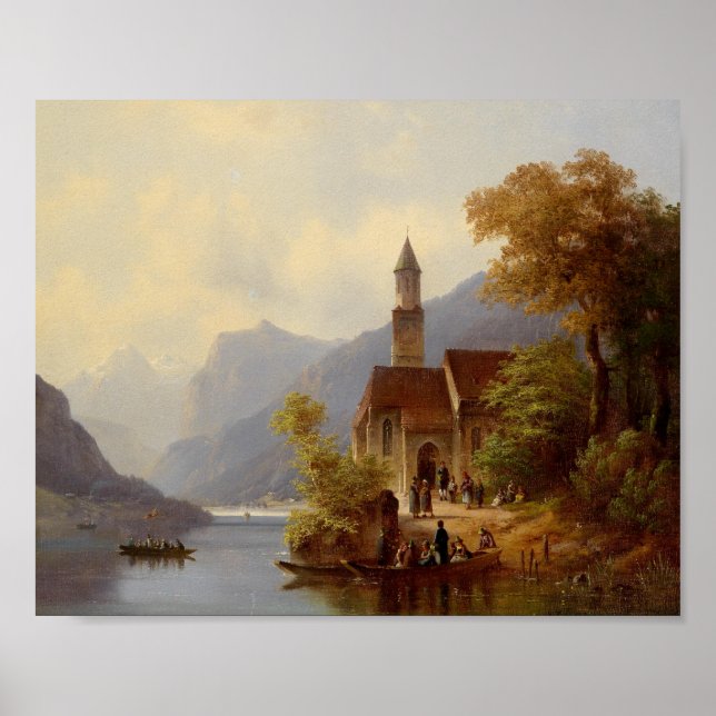 Poster A caminho da missa de domingo (Frente)