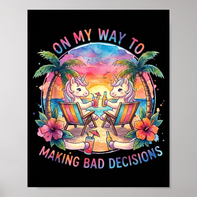 Poster A Caminho de Tomar Más Decisões (Frente)