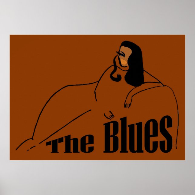 Poster A Cantora Blues (Frente)