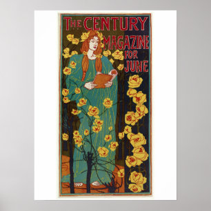 Poster A capa de junho de 1896 da The Century por Rhead