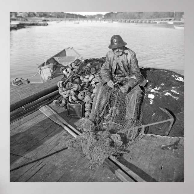 Póster A Cape Ann Fish, Gloucester 1905 (Frente)