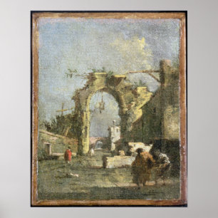 Póster A Capriccio - Ruins, 18th century