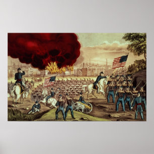 Póster A captação de Atlanta pelo exército de união