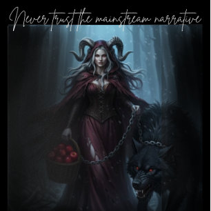 Póster A Capuz Vermelho Escura