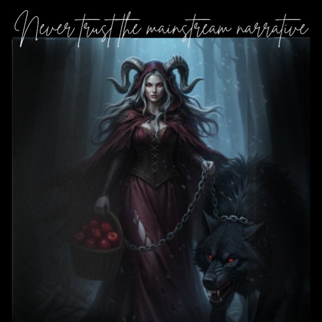 Póster A Capuz Vermelho Escura (Criador carregado)