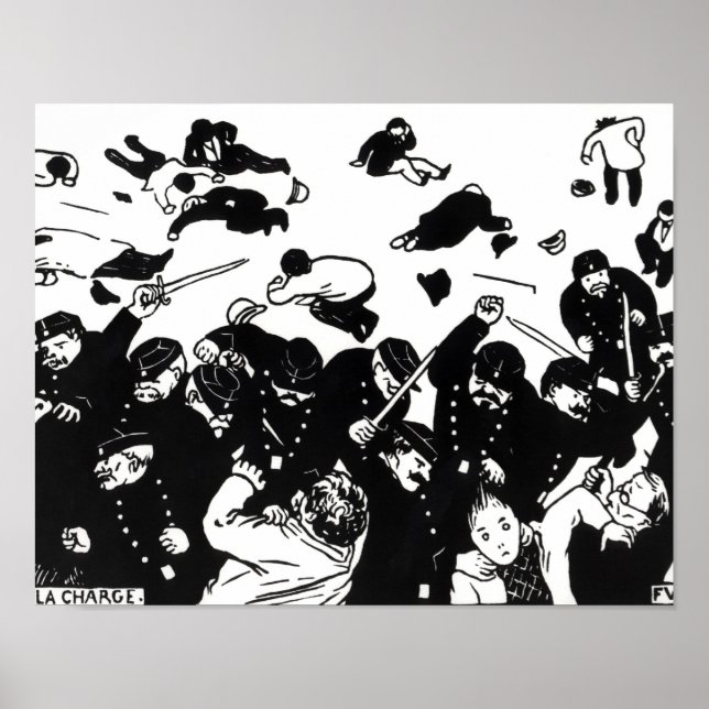 Póster A Carga, 1893 (Frente)