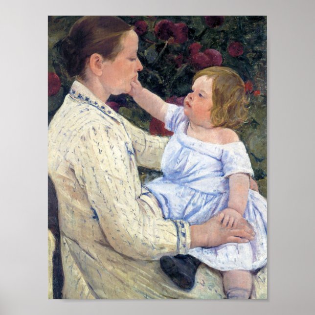Poster A Carícia da Criança, Mary Cassatt (Frente)