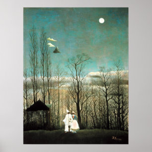 Póster A Carnival Evening, Henri Rousseau
