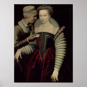 Póster A carta de amor, uma senhora com sua empregada