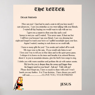 POSTER A CARTA DE JESUS