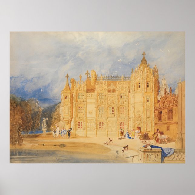 Poster A Casa Abbatial, Abadia das Ruas. (Frente)